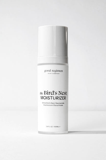 Good Regimen The Bird’s Nest Moisturizer bottle formulated with white bird’s nest, niacinamide, and dipotassium glycyrrhizate for lightweight daily hydration.