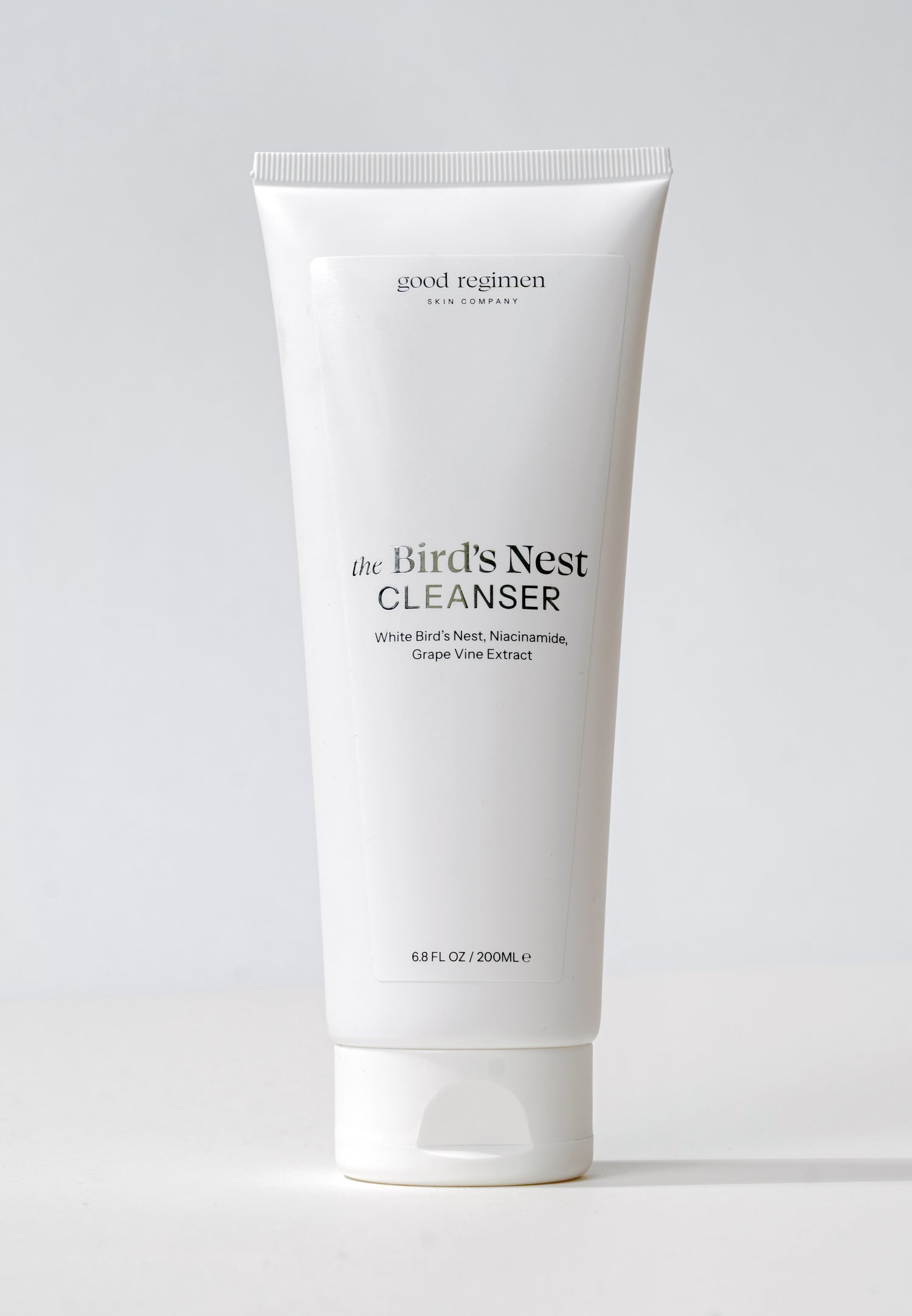 Good Regimen The Bird’s Nest Cleanser, a gentle facial cleanser formulated with white bird’s nest, niacinamide, and grape vine extract.